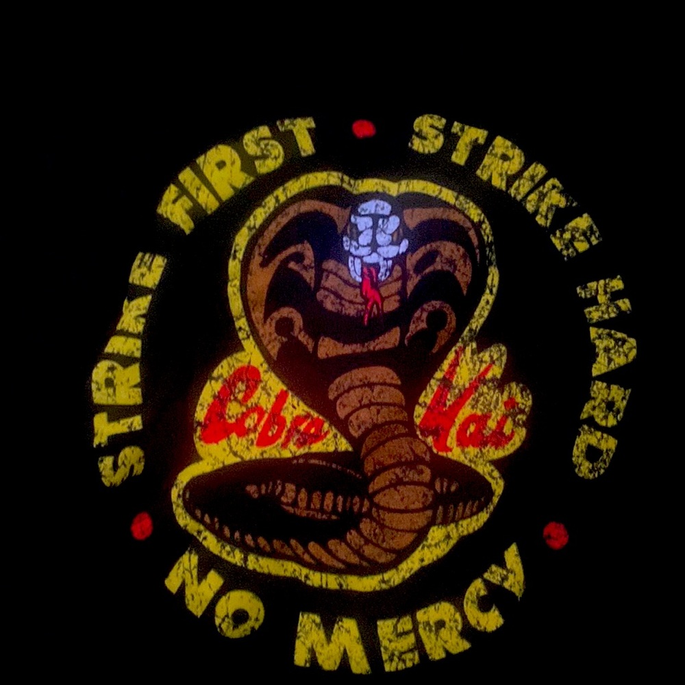 Cobra Kai strike first shirt